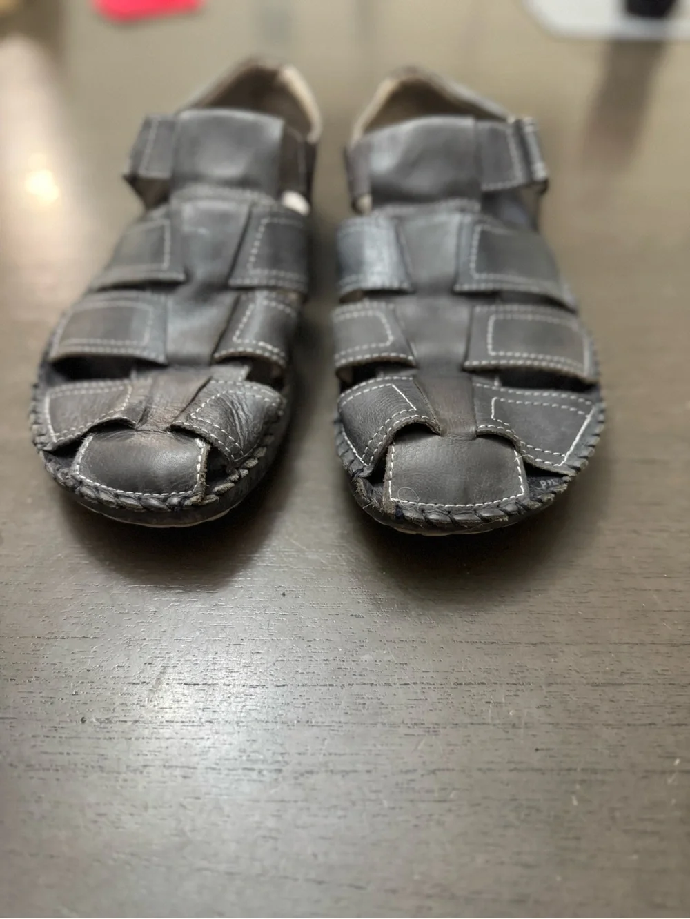Pikolinos Mens 43 /10  gray  Leather Driving Mocasins Casual Comfort Shoes
